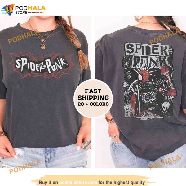 Spider Punk Comfort Colors Shirt – Spider-Man Across the Spider-Verse 2023 Marvel Fan Gift