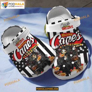Spooky Stride Raising Canes Jack Skeleton Crocs Gift for Halloween