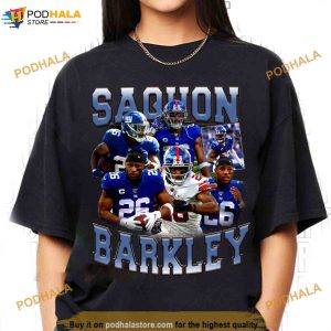 Sterling Shepard Saquon Barkley Tee, NY Giants Women's Shirt, Football Apparel