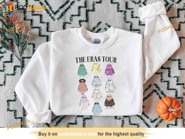 Taylor Swift Tour Eras Ghost Shirt, Swiftie Fan Halloween Gift