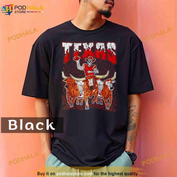 Texas Longhorns Football skeleton Comfort Colors Shirt