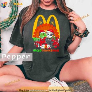 The Grinch McDonald's Hallothanksmas 2023 Comfort Colors Shirt 2