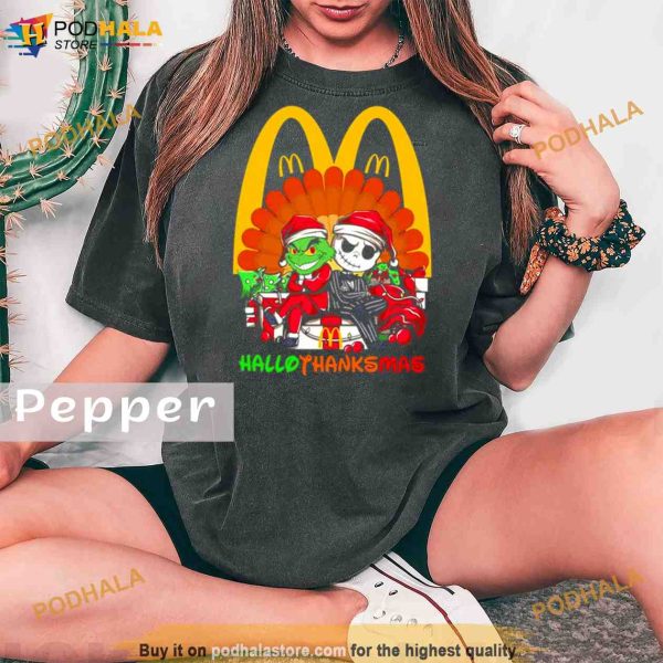 The Grinch McDonald’s Hallothanksmas 2023 Comfort Colors Shirt