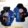 Toronto Blue Jays MLB US Flag Skull 3D Hoodie, MLB Clothing For Fans