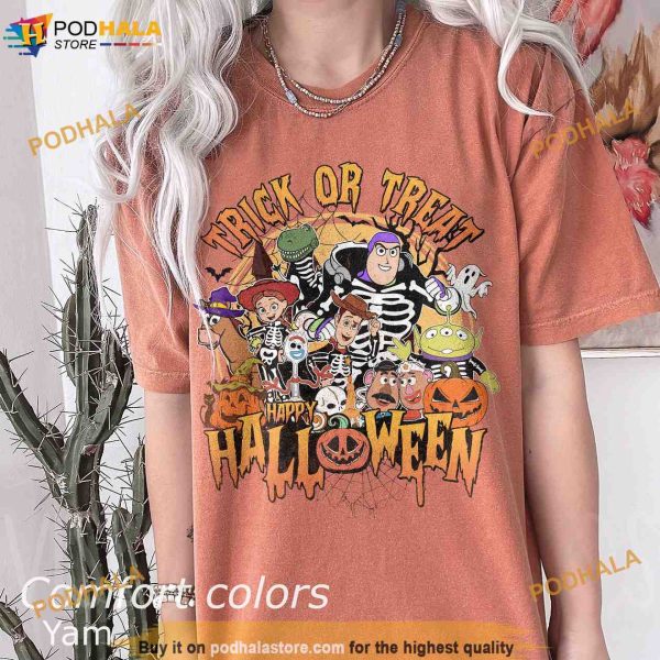 Toy Story Skeleton Halloween Comfort Colors Shirt, Disney Halloween Shirt