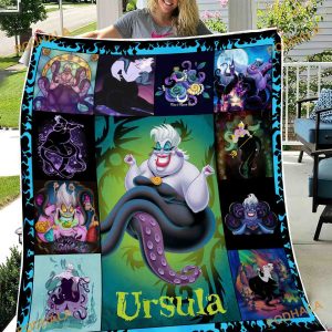 Ursula The Little Mermaid Fleece Blanket, Gifts For Disney Lovers