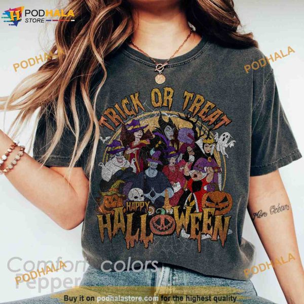 Villian Halloween Comfort Colors Shirt – Disney Trick or Treat Squad