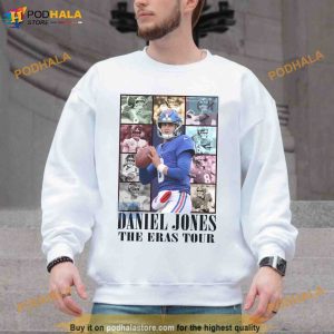 Vintage 90s Bootleg Daniel Jones The Eras Tour Shirt, New York Giants Women's Apparel