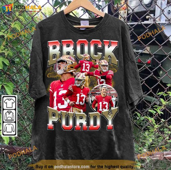 Vintage Brock Purdy 90s Graphic Tee, Football Shirt, San Francisco 49Ers Shirt
