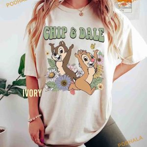 Vintage Chip n Dale Comfort Colors Shirt, Gift for Disney lovers