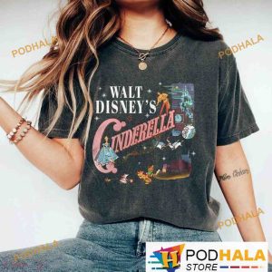Vintage Cinderella Comfort Colors Shirt, Disneyworld Gus Gus Disney Cinderella Tee
