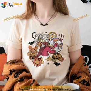 Vintage Comfort Colors Disney Halloween Shirt, Donald Duck Halloween Group Shirt
