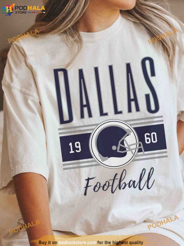 Vintage Dallas Cowboys Shirt, Dallas 1960 Football Tee For NFL Fans