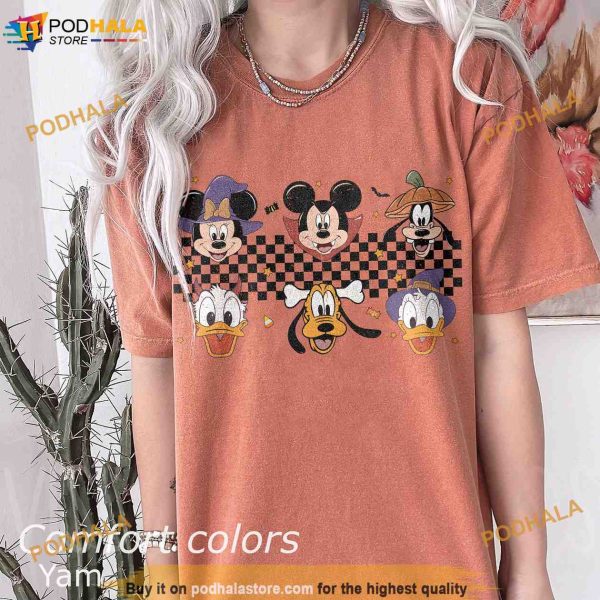 Vintage Disney Halloween Party Comfort Colors Shirt, Mickey And Friends Halloween Costume