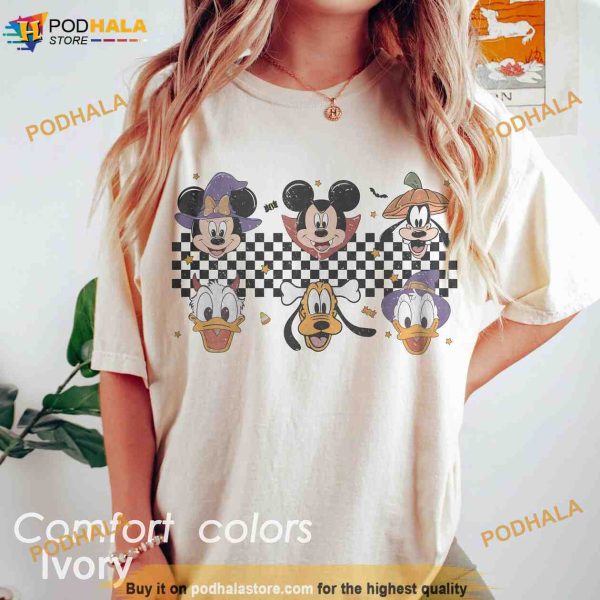Vintage Disney Halloween Party Comfort Colors Shirt, Mickey And Friends Halloween Costume