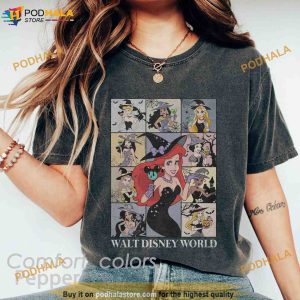 Vintage Disney Princess Halloween Comfort Colors Shirt, Retro Walt Disney World Halloween Shirt
