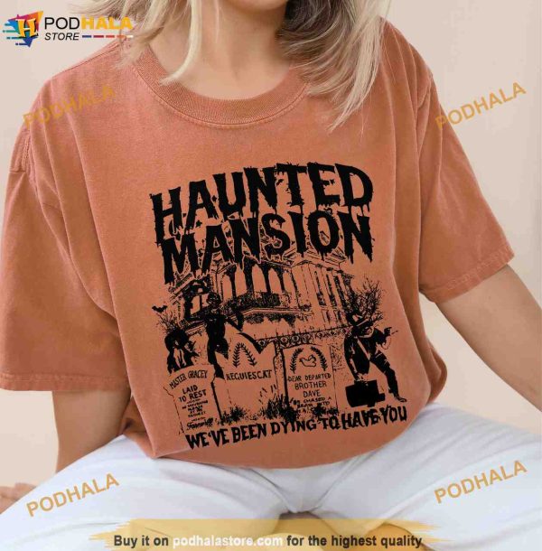 Vintage Disney The Haunted Mansion Halloween Comfort Colors Shirt For Women Men
