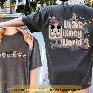 Vintage Disneyworld Halloween Shirt Walt Disney World Mickey and Friends Comfort Colors Shirt 2
