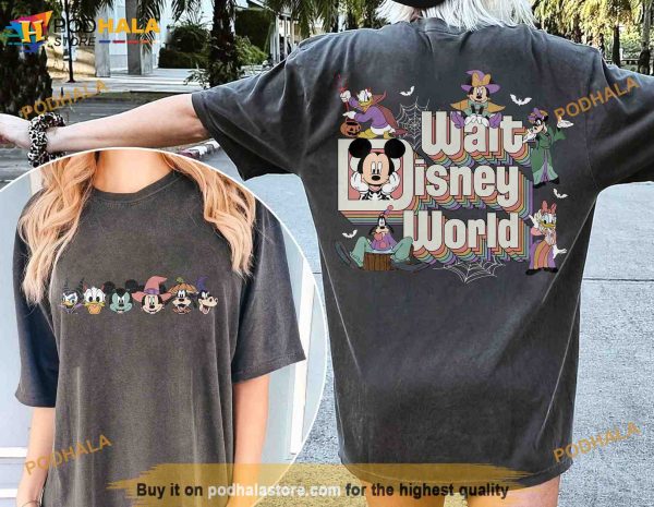 Vintage Disneyworld Halloween Shirt, Walt Disney World Mickey and Friends Comfort Colors Shirt