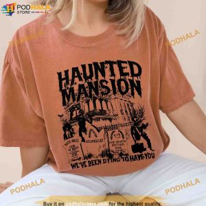 Vintage Haunted Mansion Disney Halloween Shirt Halloween Matching Tee 2