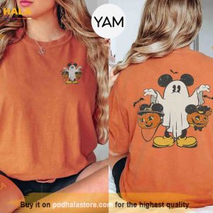 Vintage Mickey Ghost Comfort Colors Halloween Shirt, Mickey's Not So Scary Tee
