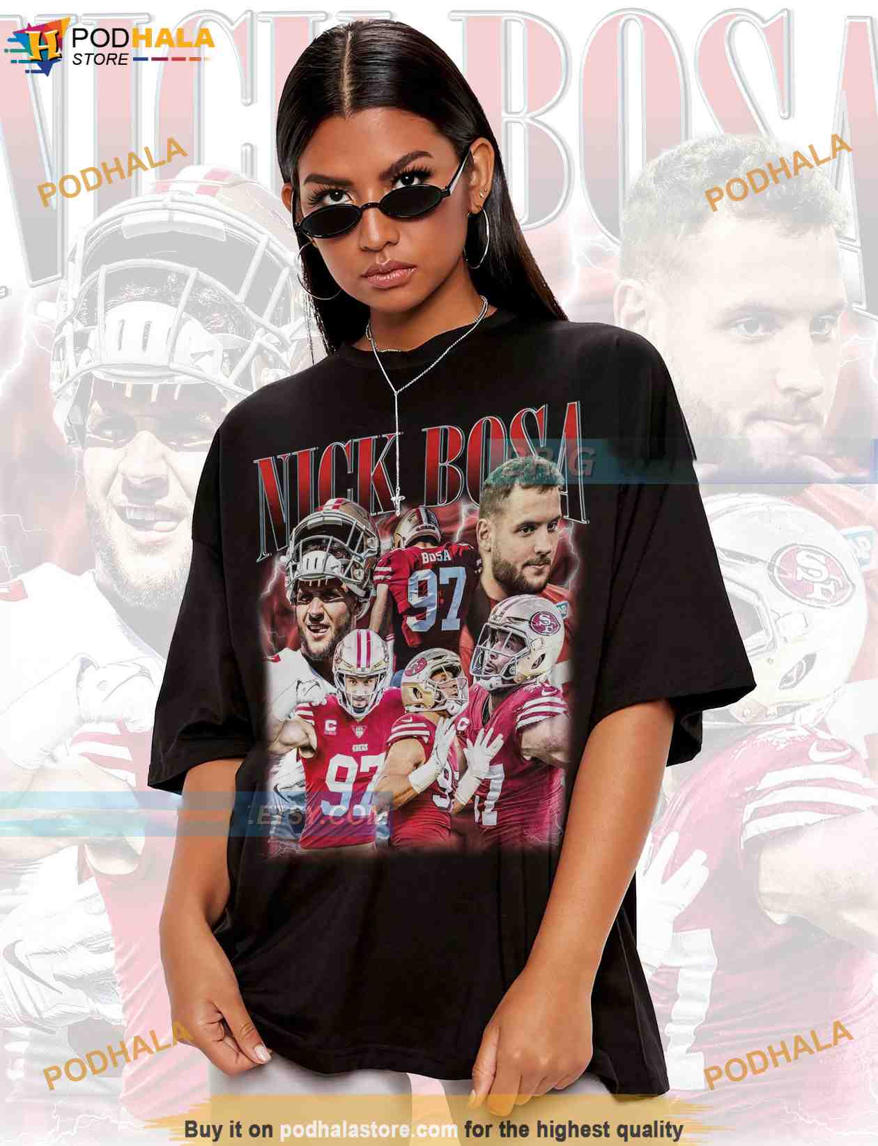 Official Nick bosa san francisco 49ers vintage 2023 T-shirt, hoodie, tank  top, sweater and long sleeve t-shirt