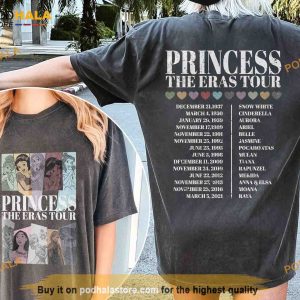 Vintage Princess Eras Tour Comfort Colors Shirt - Disney Women Birthday