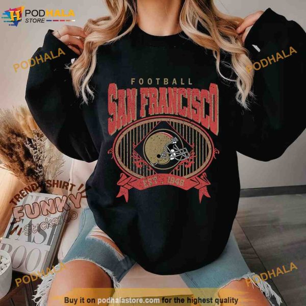Vintage San Francisco Football Sweatshirt, San Francisco 49Ers Apparel