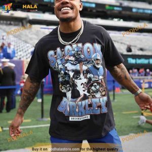Vintage Saquon Barkley Dreams Shirt, NY Giants Women's Shirt, Men's Giants T Shirt