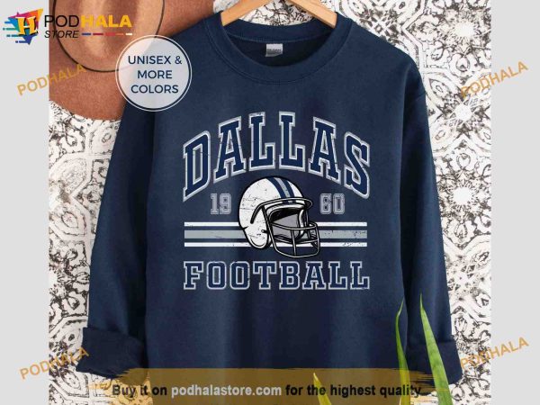 Vintage Style Retro 80s Dallas Cowboys NFL Football Sweatshirt