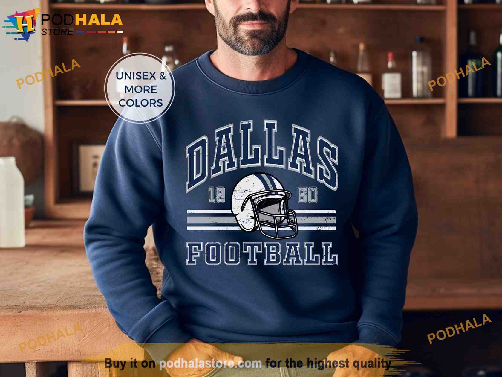 Vintage Style Retro 80s Dallas Cowboys NFL Football Sweatshirt