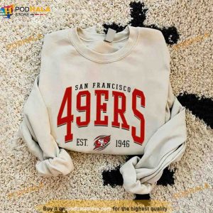 Vintage Style San Francisco Football Sweatshirt, 49ers Shirt