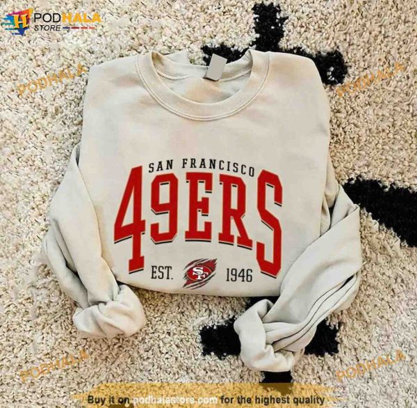 Vintage Style San Francisco Football Sweatshirt, 49ers Shirt