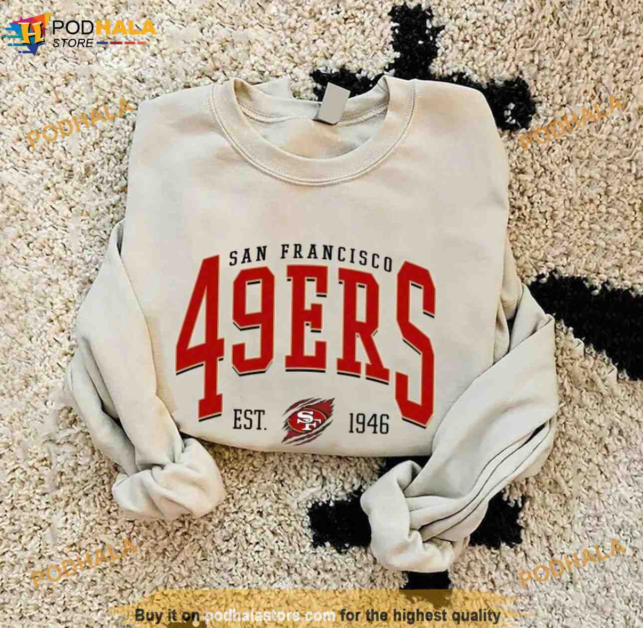 Vintage Style San Francisco Football Sweatshirt, 49ers Shirt