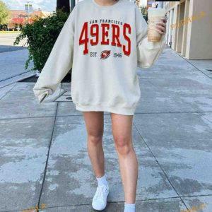 Vintage Style San Francisco Football Sweatshirt 49ers Shirt 3