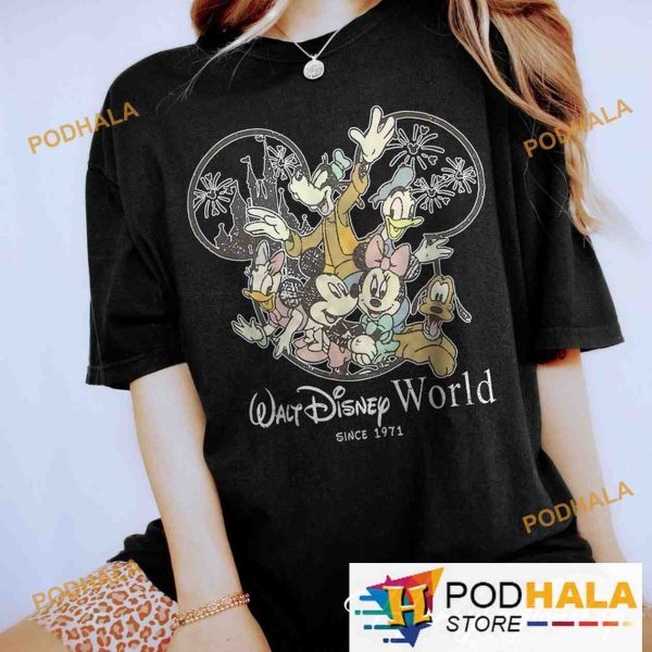 Vintage Walt Disney World Comfort Colors Shirt, Disneyworld Est 1971 Disney Family Tee