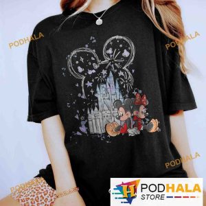 Vintage Walt Disney World Comfort Colors Shirt, Mickey and Minnie Disneyland Disneyworld