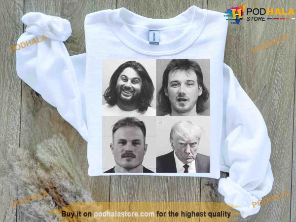 Wallen – Zach Bryan – Wetzel – Donald Trump Mugshot Sweatshirt