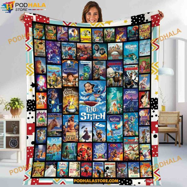 Walt World Fleece Blanket, Gifts For Disney Lovers