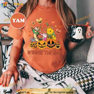 Winnie The Boo Halloween Comfort Colors Shirt, Pooh and Friends Halloween Shirt