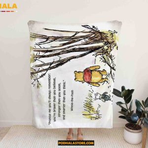 Winnie The Pooh Blanket - Pooh And Piglet Quote Blanket, Gifts For Disney Lovers