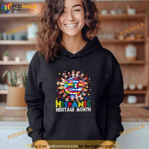 World Children National Hispanic Heritage Month Latino Kids Shirt