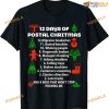 12 Days Of Christmas Funny Postal Worker Classic T-shirt