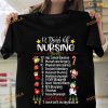 12 Days Of Nursing Christmas Gift For Nurse, Nurse And Christmas Day Shirt