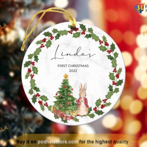 1st Christmas Celebrating Baby, Customized Ornament