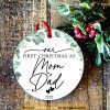 1st Christmas Ornament for Baby, Custom Family Treasure