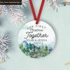 1st Christmas Together, Personalized Couples Ornament