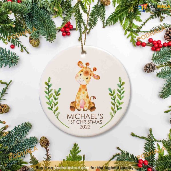 1st Christmas with Baby, Personalized Family Ornament