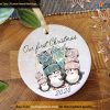 1st Family Christmas Ornament Penguin Bauble, Customized Ornament