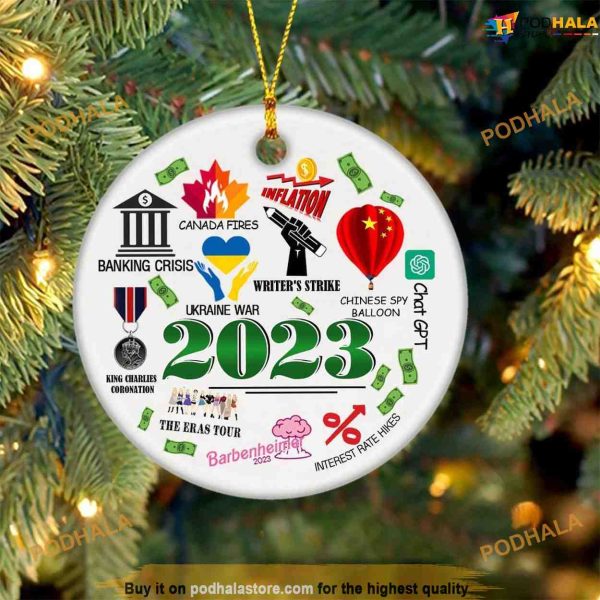 2023 Annual Christmas Ornament, A Year To Remember, Family Christmas Ornaments